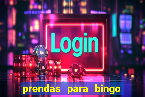 prendas para bingo de natal